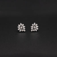 Classic Pear Solitaire Studs