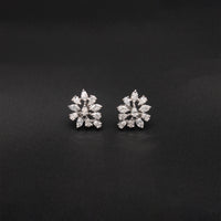 Classic Pear Solitaire Studs