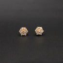 Diamond Blossom Cluster Studs