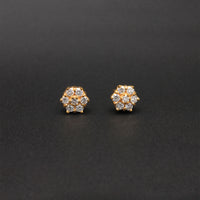Diamond Blossom Cluster Studs