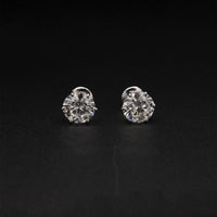 Classic Round Diamond Solitaire Studs