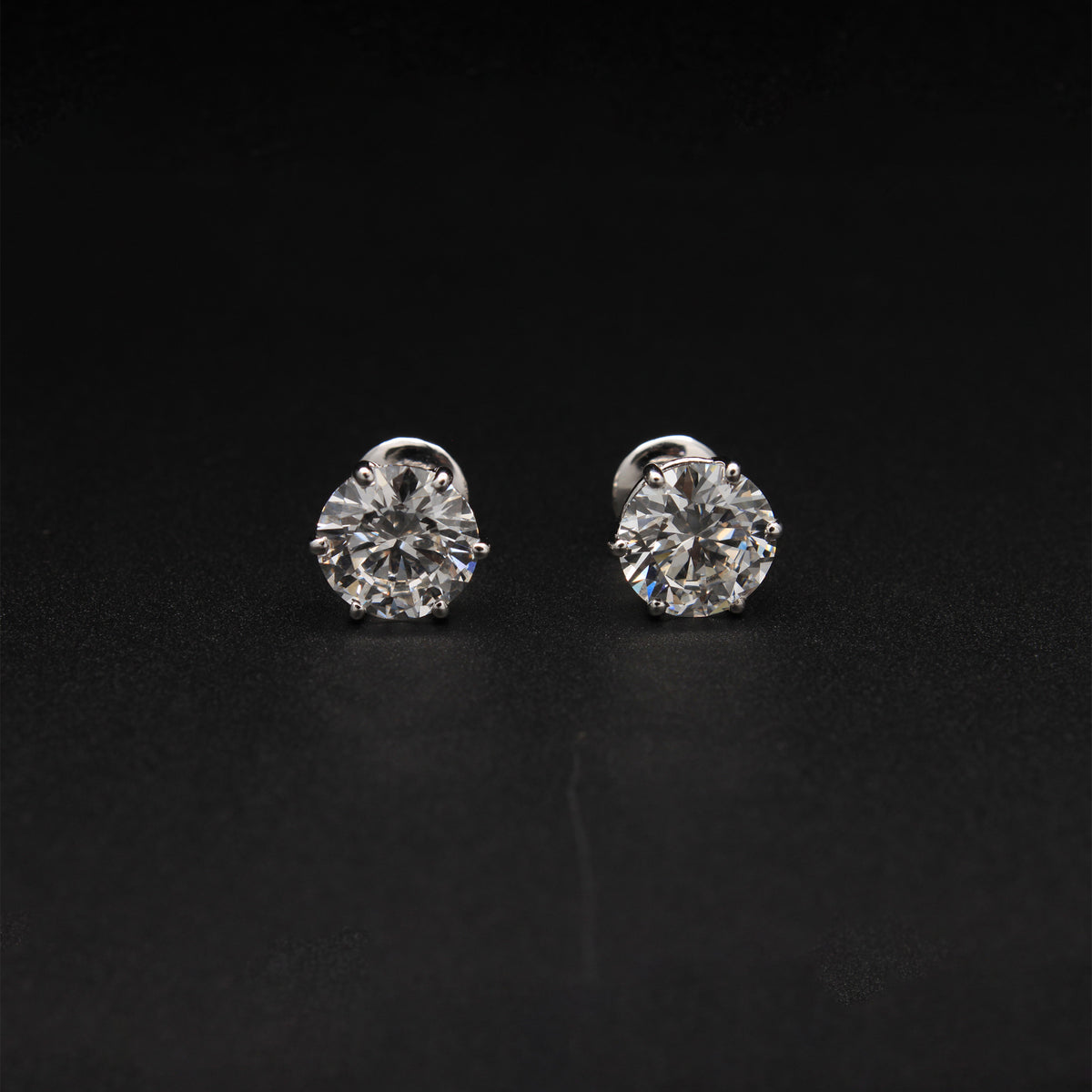 Classic Round Diamond Solitaire Studs