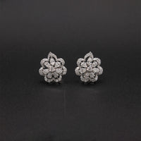 Diamond Lace Blossom Studs