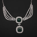 Emerald Diamond Statement Necklace