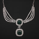 Emerald Diamond Statement Necklace