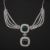 Emerald Diamond Statement Necklace
