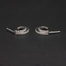 Double-Row Diamond Pavé Hoops