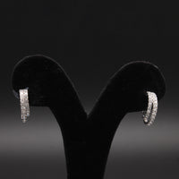 Double-Row Diamond Pavé Hoops