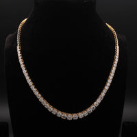 Five-Stone Multi-Shape Diamond Curved Bar Connector