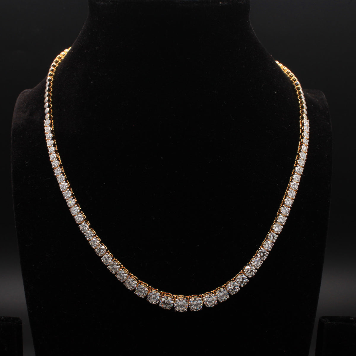 Five-Stone Multi-Shape Diamond Curved Bar Connector