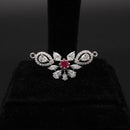 Ruby Floral Diamond Connector