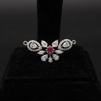 Ruby Floral Diamond Connector