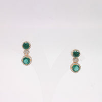Emerald Diamond Necklace Set