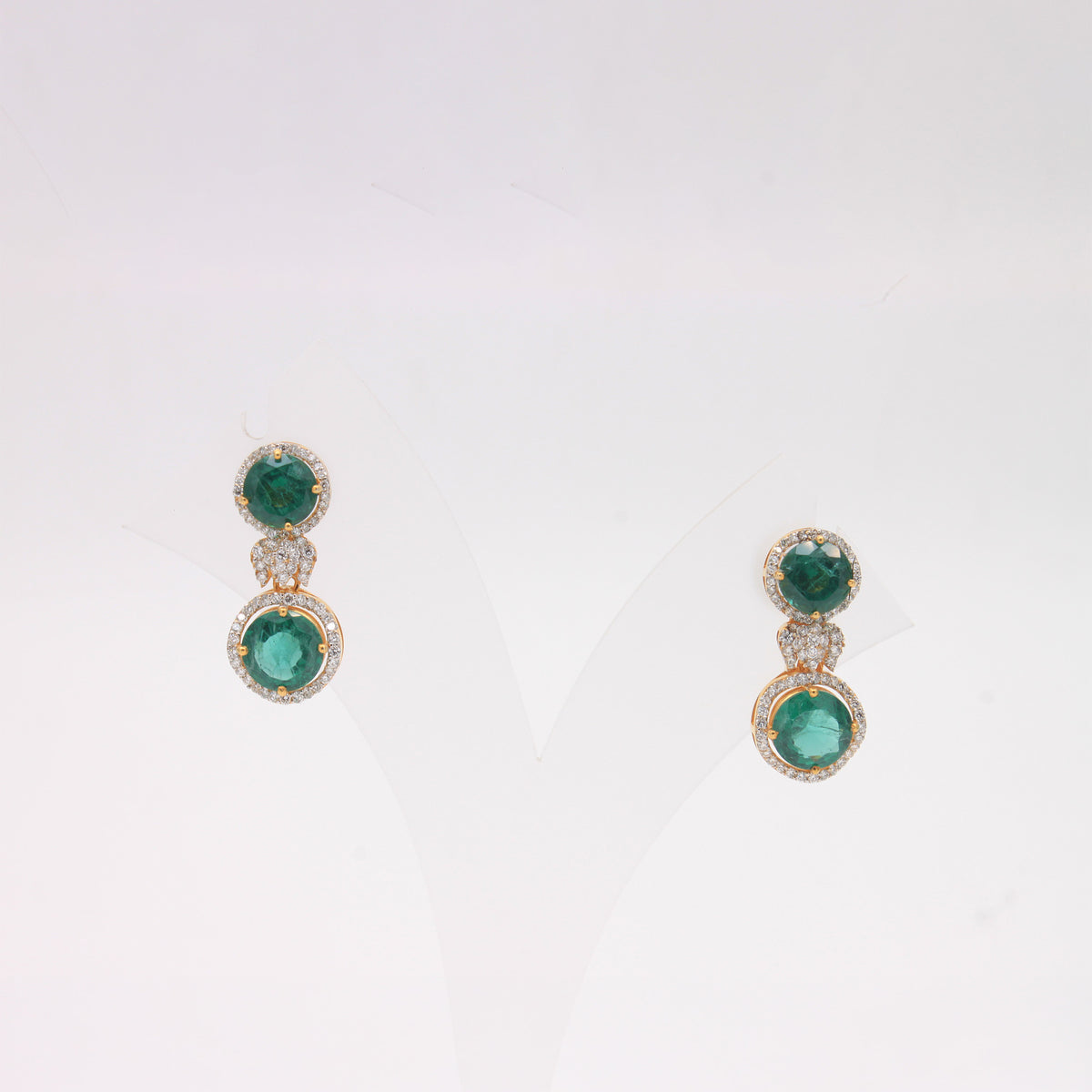 Emerald Diamond Necklace Set