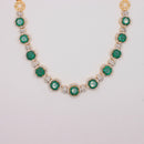 Emerald Diamond Necklace Set