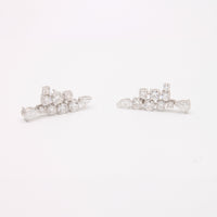Diamond Multi-Strand Crawler Earrings