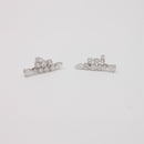 Diamond Multi-Strand Crawler Earrings