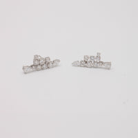 Diamond Multi-Strand Crawler Earrings