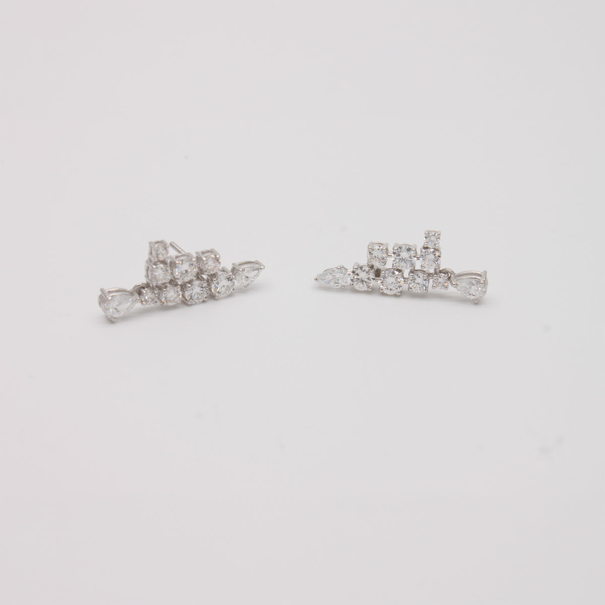 Diamond Multi-Strand Crawler Earrings