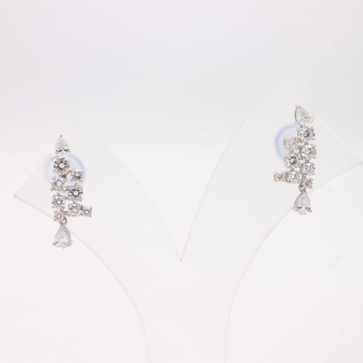 Diamond Multi-Strand Crawler Earrings