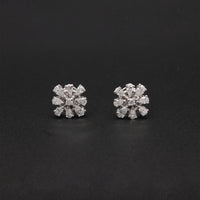 Radiant Pear-Cut Diamond Blossom Studs