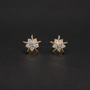 Diamond Sunburst Celestial Studs
