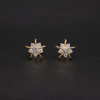 Diamond Sunburst Celestial Studs