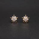 Diamond Sunburst Celestial Studs