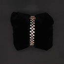 Two-Tone Laurel Leaf Diamond Bangle