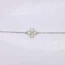 diamond clover chared braceket
