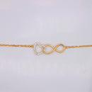 Heart & Infinity Interlocking Bracelet