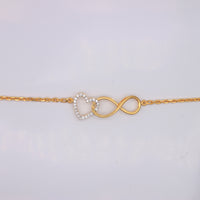 Heart & Infinity Interlocking Bracelet
