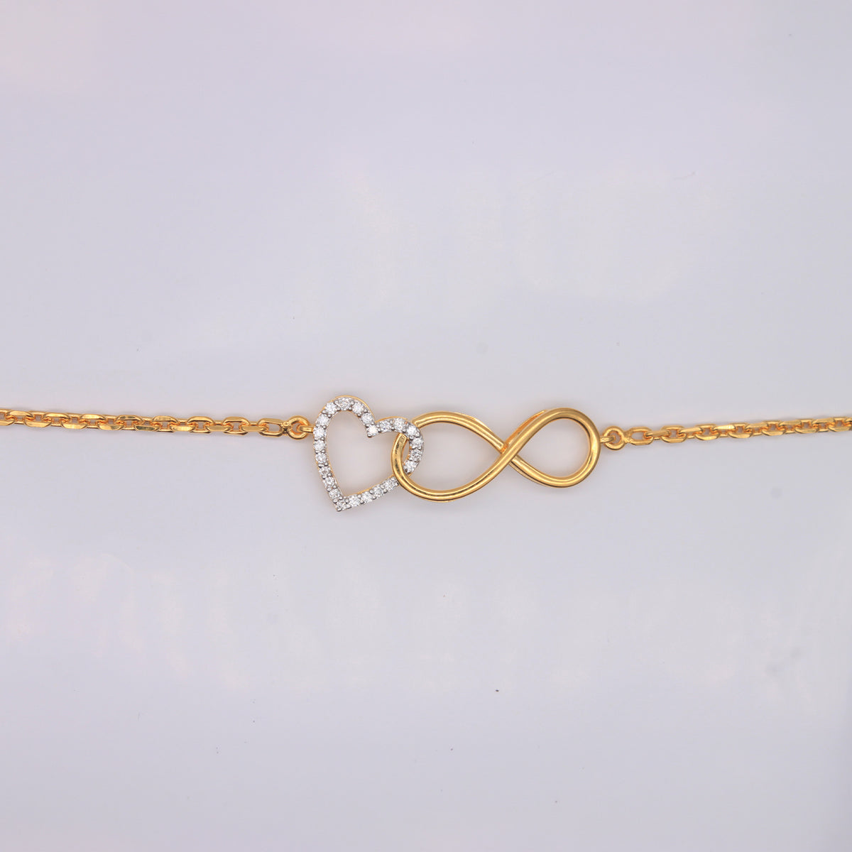 Heart & Infinity Interlocking Bracelet