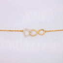 Heart & Infinity Interlocking Bracelet