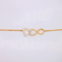 Heart & Infinity Interlocking Bracelet