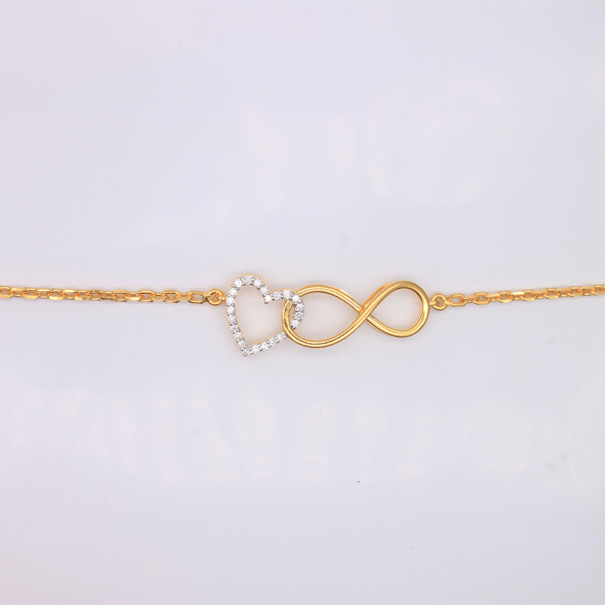 Heart & Infinity Interlocking Bracelet