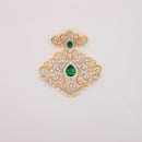 Emerald Filigree Statement Pendant