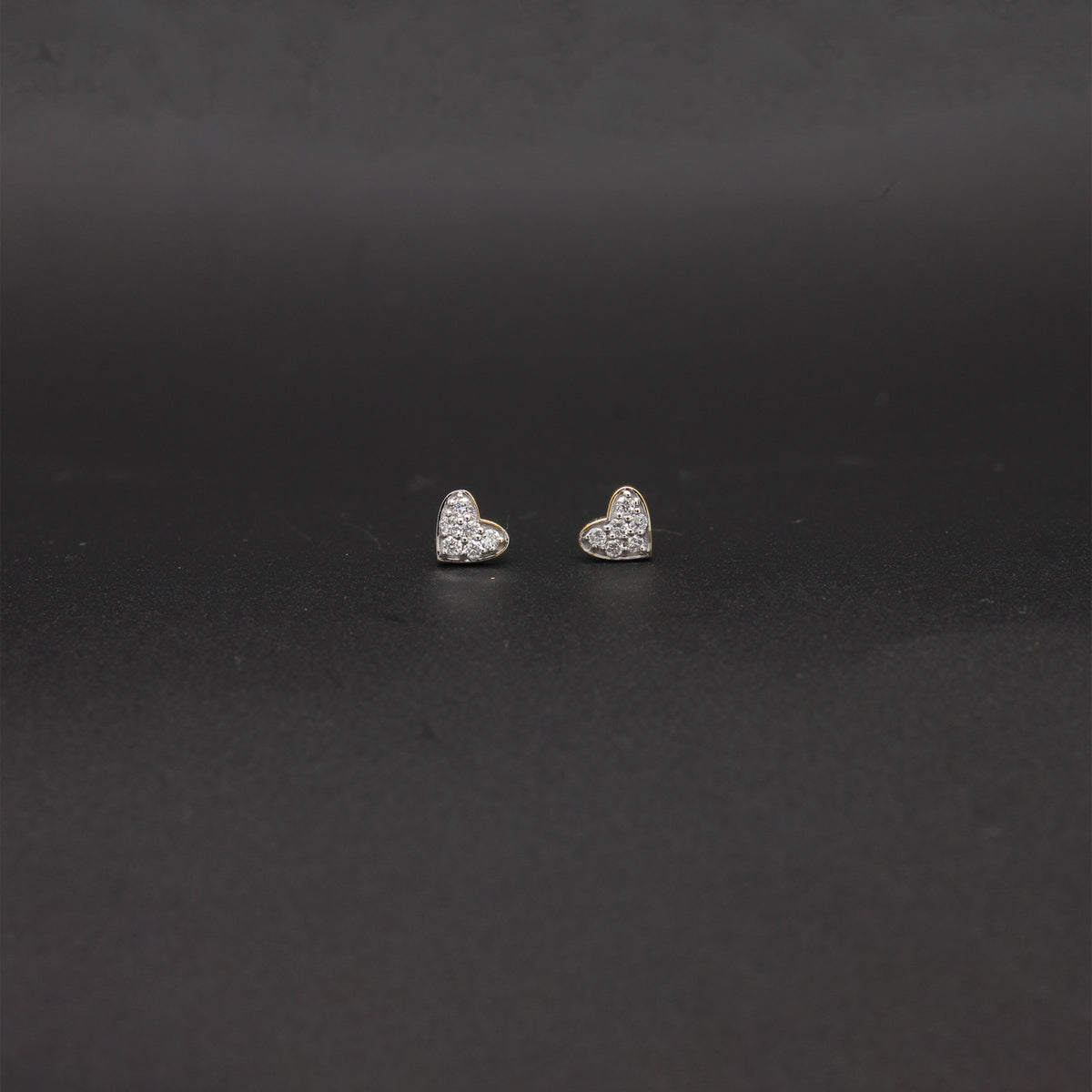 Petite Yellow Gold Pavé Studs