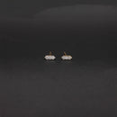Minimalist Tapered Hexagonal Diamond Studs