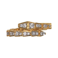 Serpenti Viper Inspired Pavé Diamond Bangle