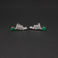 Diamond Blossom & Twin Emerald Drops