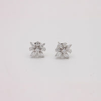 Radiant Marquise & Pear Diamond Blossom Studs